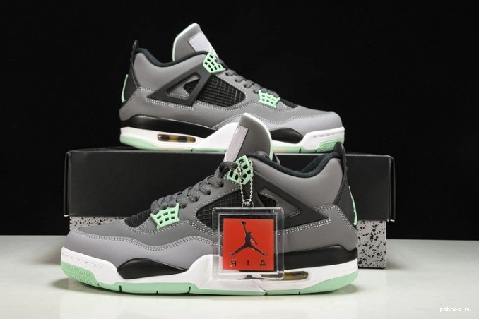 308497-033 Retro 4 Glow Air Jordan Green 0711